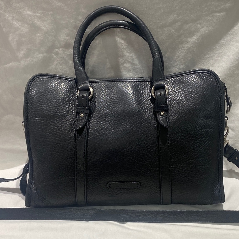 Cole Haan Black Leather Briefcase